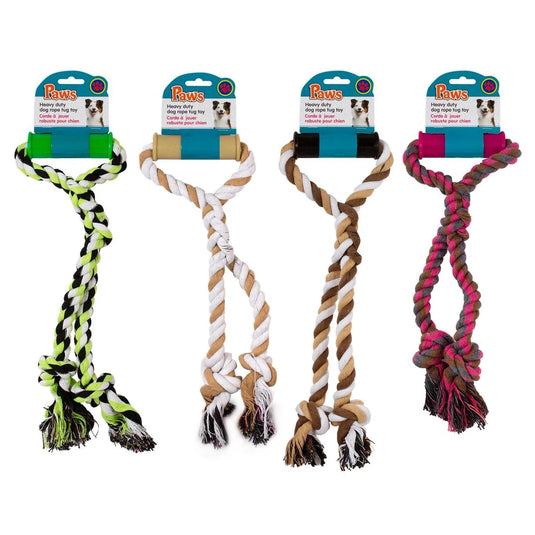PAWS 18.5" Heavy Duty Rope Tug Toy, header card