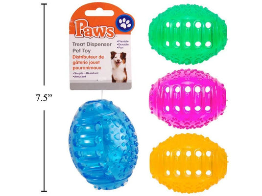 PAWS Treat Dispenser Pet Toy , hang tag