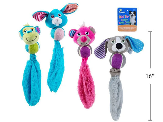 Pet Toy with Tennis Ball, hanging tag