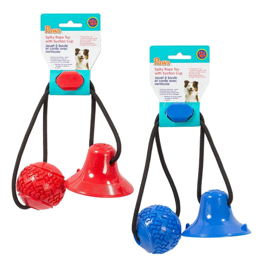PAWS Spiky Rope Toy w/Suction Cup, hang card