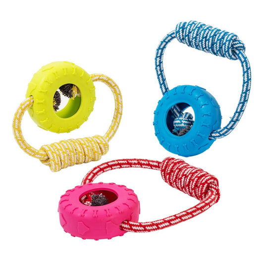 PAWS Chewing Tire Rope Toy, hang card