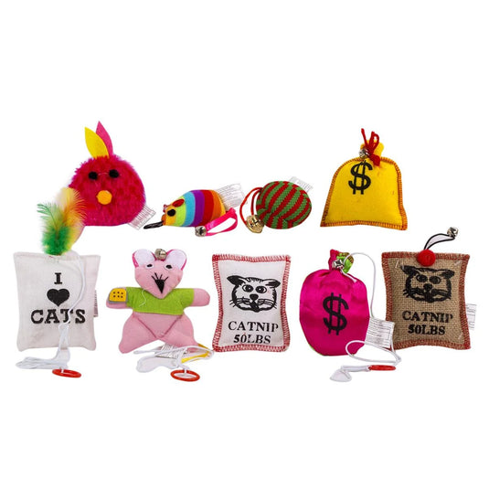 PAWS. Catnip Toys, tie on card