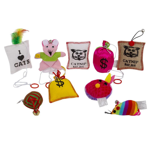 PAWS. Catnip Toys, tie on card