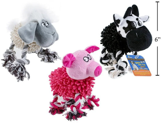 Comfort & Cuddles Pet Toy, 3/D Pig, Cow, Sheep 21x17cm