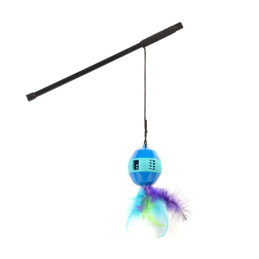 PAWS, 10" Cat Teaser w/Treat Ball, Tie card