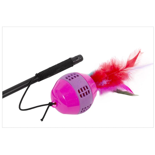 PAWS, 10" Cat Teaser w/Treat Ball, Tie card