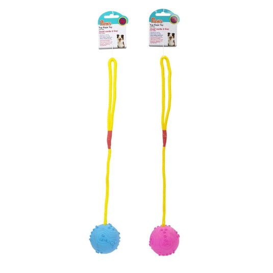 PAWS Rope Tug Toy w/Ball