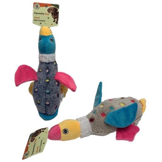 PAW CLUB' JOUET POUR CHIEN/ SQUEAKY DOG PLUSH 13" - DUCK
