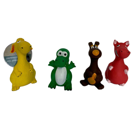 PAW CLUB' SQUEAKY DOG TOY 5.25" - ANIMAL SHAPE