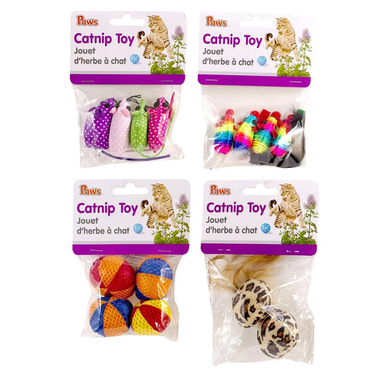 PAWS, Catnip Toy, Clip Strip, polybg w/header