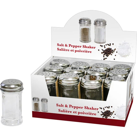 Shaker Salt/Pepper Glass 3.5IN
