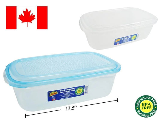 Food Container Rectangular, 4000ml.