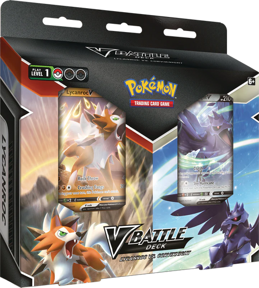 Pokemon Battle Decks: Lycanroc Vs Corviknight Bundle (Multiples Of 6)