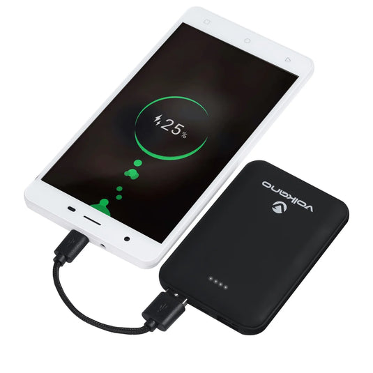 Volkano Nano Series 5000 mAH Li-Po Power Bank-Black
