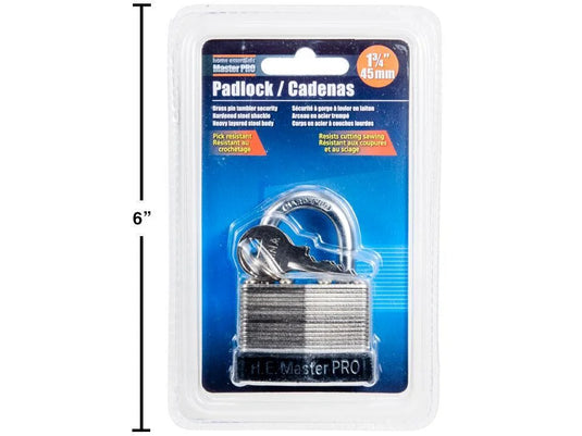 H.E. Master Pro, 1.75" Laminated Padlock, b/c(HZ)