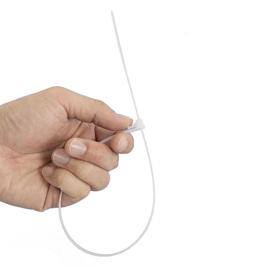 H.E. Master Pro, Reusable Cable Tie 15-PC, 8mmx11.8", White