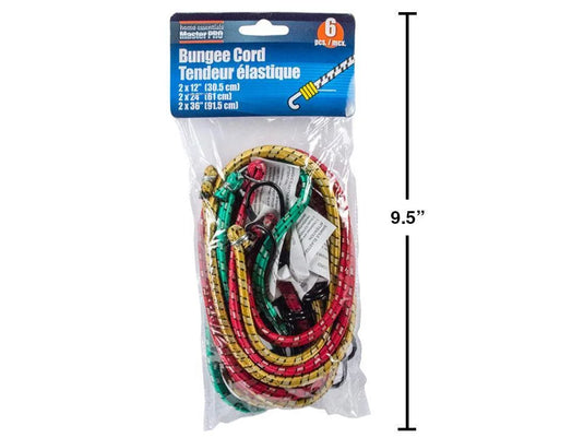 H.E. Master Pro, 6-pc. Bungee Cord, 12/24/36", vbh(HZ)