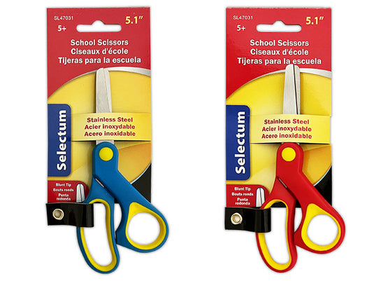 SCISSORS 5.1" BLUNT TIP W/SOFT GRIP S/S 130MM LENGTH