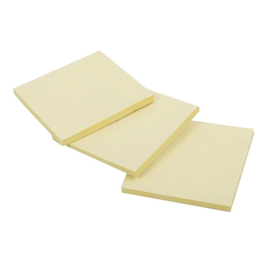 O.WKs. 50-sheet Sticky Notes, 3-pack 75x75mm, pbh