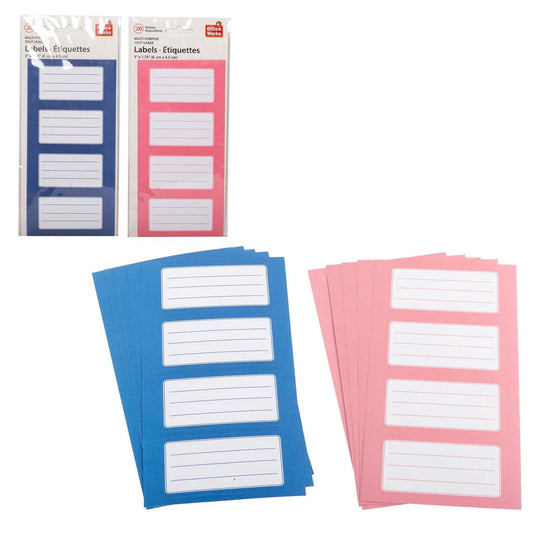 O.WKs. 5 Sh/ 20pcs Multi Purpose sticker label, PBH