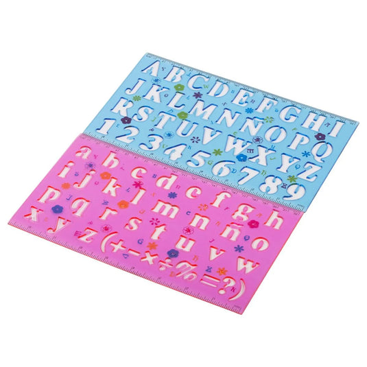 O.WKs. 2-Pc 5/8 & 7/8" Letter Stencil