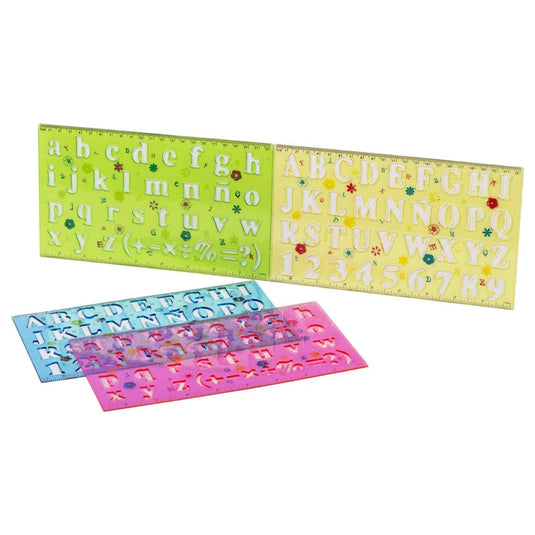 O.WKs. 2-Pc 5/8 & 7/8" Letter Stencil