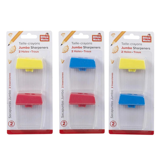 O.WKs. 2-pc Twin-Hole Sharpener, Jumbo