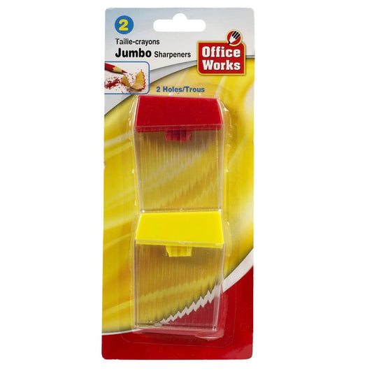 O.WKs. 2-pc Twin-Hole Sharpener, Jumbo