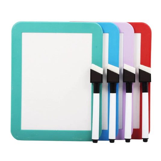 O.WKs. 4x5.5" Magnetic White Board w/Mker