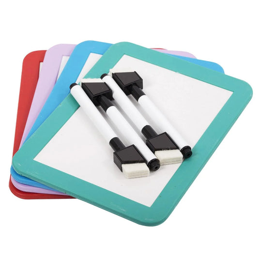 O.WKs. 4x5.5" Magnetic White Board w/Mker