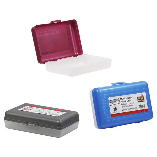 O.WKs. Plastic Pencil Box