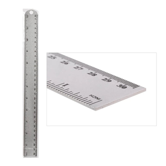 O.WKs. 12" Aluminum Ruler