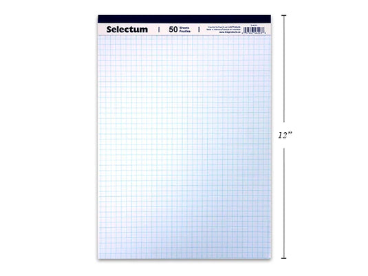 50 SHT GRAPH PAPER TABLET 4TO1" 8.5X11.7" TOP OPEN PREMIUM QUALITY