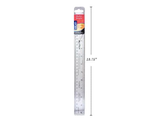 12"/30CM STAINLESS STEEL RULER W/CORK BACKING