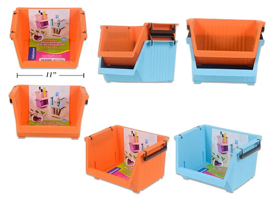 STACKABLE CLASSROOM BINS 9.6x7.8x5.5"