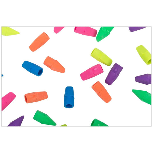 O.WKs. 24 pcCap Erasers pack in a blister card