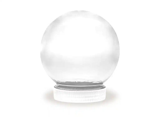 Seasonal Décor: 11cm DIY Snow Globe 'Seal-Tite' Plastic