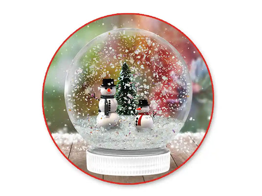 Seasonal Décor: 11cm DIY Snow Globe 'Seal-Tite' Plastic