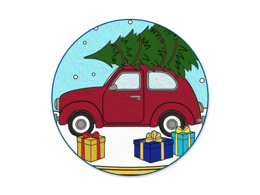 Holiday Canvas: 6"x8" Stretch Artist Printed Back-Stapled Ast 9eax4styles A) Seasonal Scenes