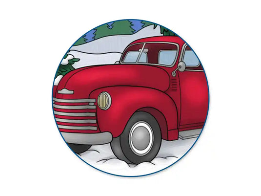 Holiday Canvas: 12"x12" Stretch Artist Printed Back-Stapled C) Bringin' Home the Tree