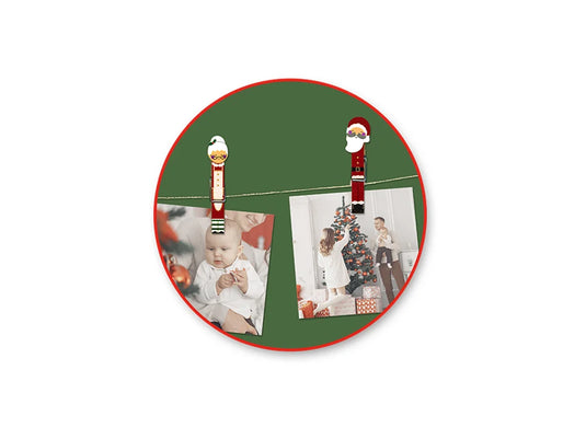 Seasonal Essentials: Character Clothespins A) Holiday Icons