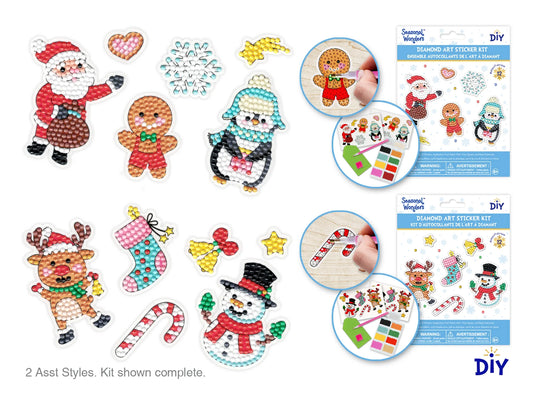 Seasonal Wonders: Diamond Painting DIY Sticker Kit 2Shts