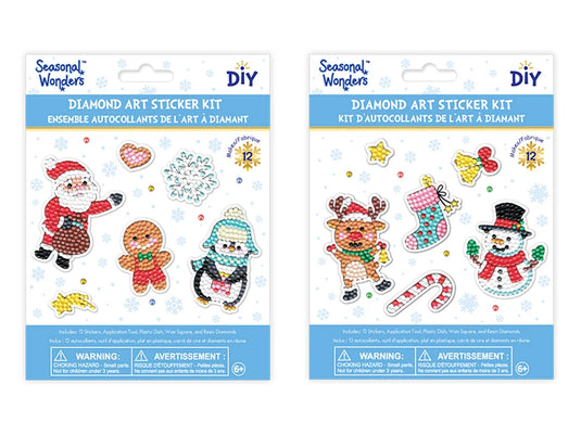 Seasonal Wonders: Diamond Painting DIY Sticker Kit 2Shts