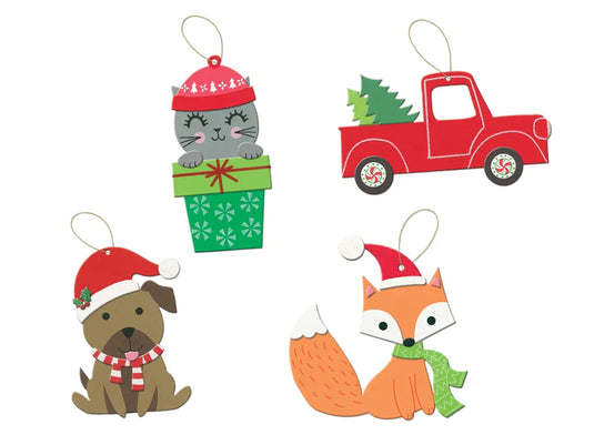 Seasonal Wonders: Foam-Fun DIY Glitter Ornament Kit B) Holiday Fun