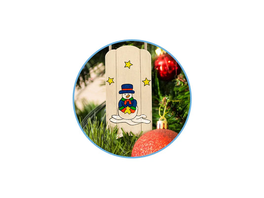 Seasonal Wonders: DIY Wood Sleigh w/3 Markers+Jute Cord