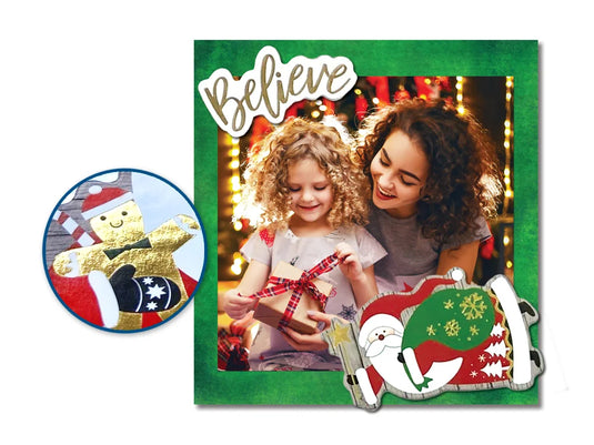 Holiday Stickers: 4"x10" Foil Chipboard Asst 12eax4styles A) Seasonal Splendor