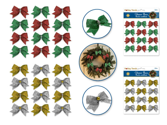 Holiday Trendz: Glimmer Bow Ties x12 Asst 18eax2styles
