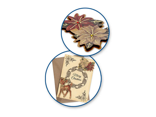 Holiday Emb: 3D Die Cuts 6pc w/Foil&Gem Accents Asst 12eax3styles A) Seasonal Icons