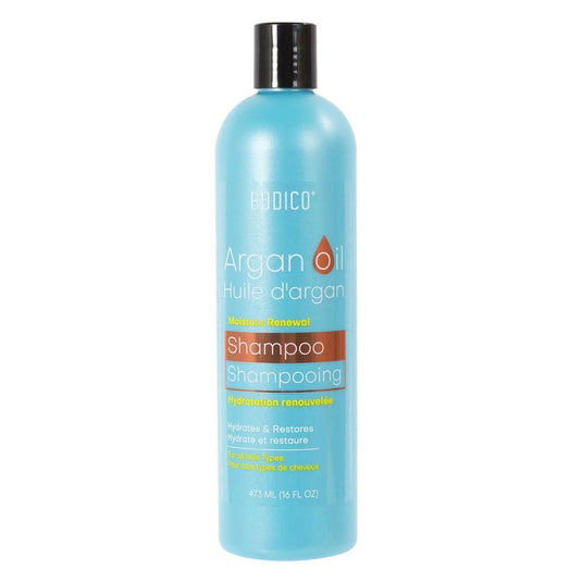 Bodico, 473ml Argan Shampoo, label, made in Canada