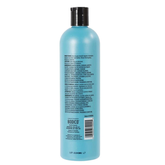 Bodico, 473ml Argan Shampoo, label, made in Canada